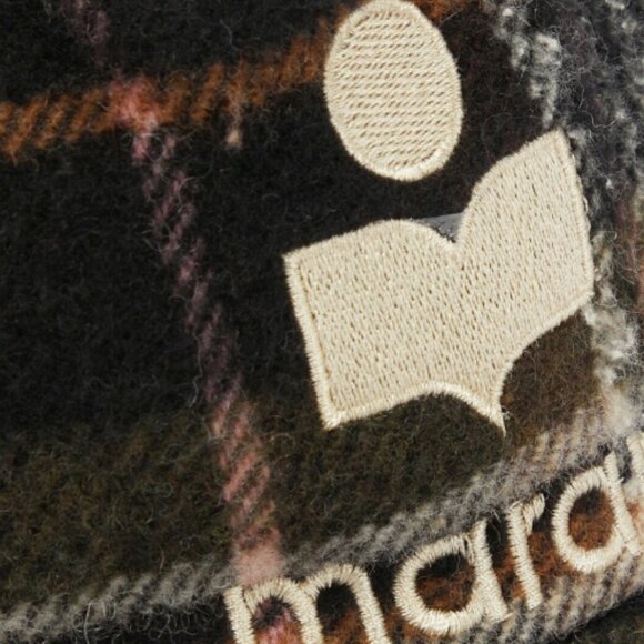 Isabel Marant Tyron checked baseball cap main image 10